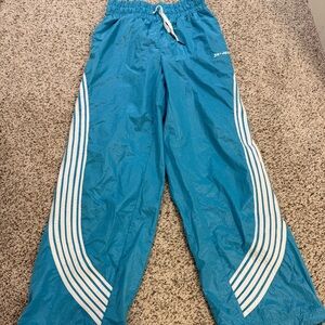 Jo-Jax Teal Track Joggers with White Stripe Detail